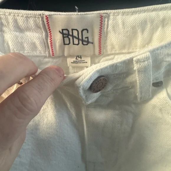 BDG White Pockets 90s Long Inseam Short NWOT Retail $59 - Picture 5 of 7
